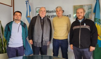 EL INTENDENTE RECIBI� AL OBISPO MONSE�OR ERNESTO GIOBANDO